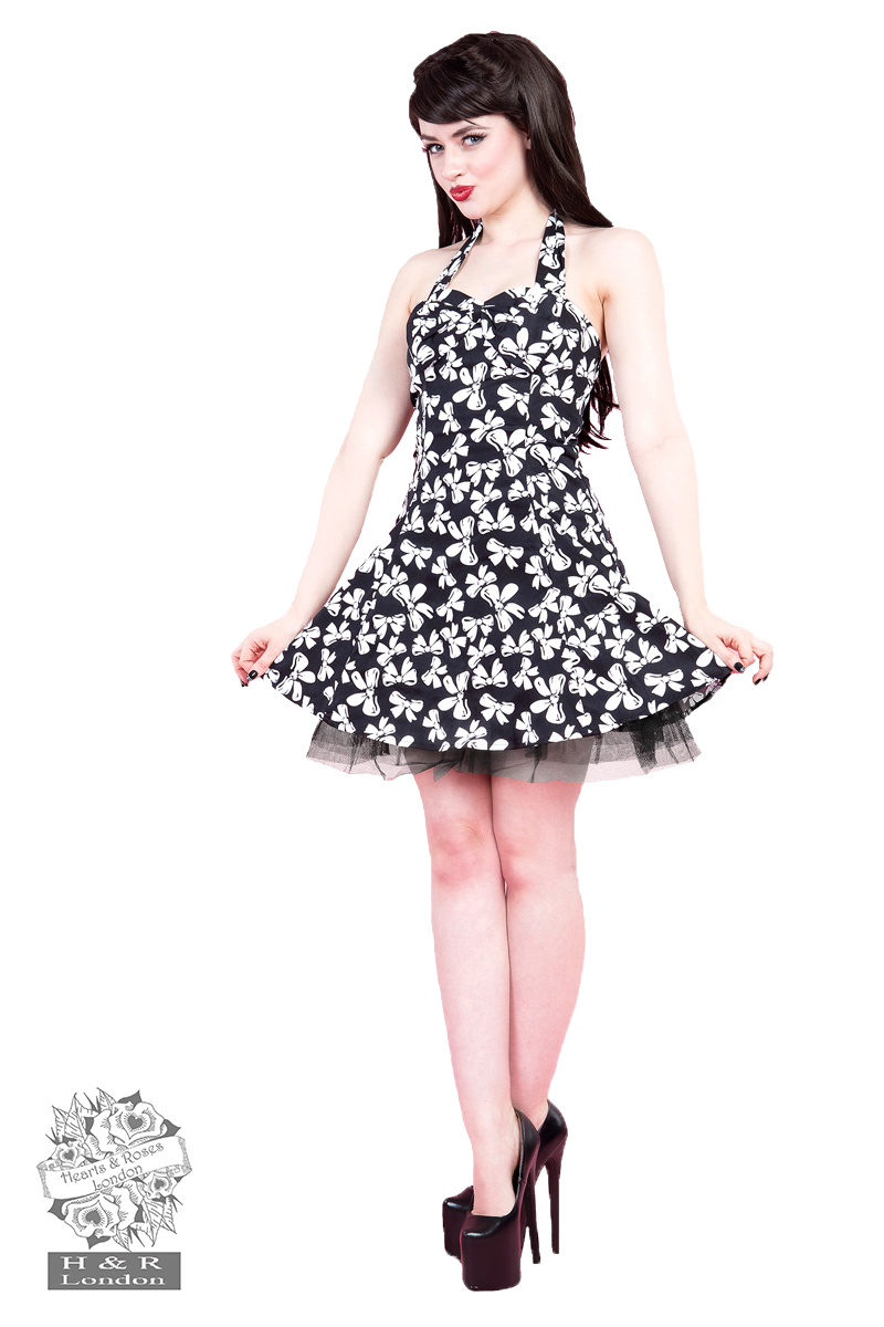 Bow Print Sophia Dress